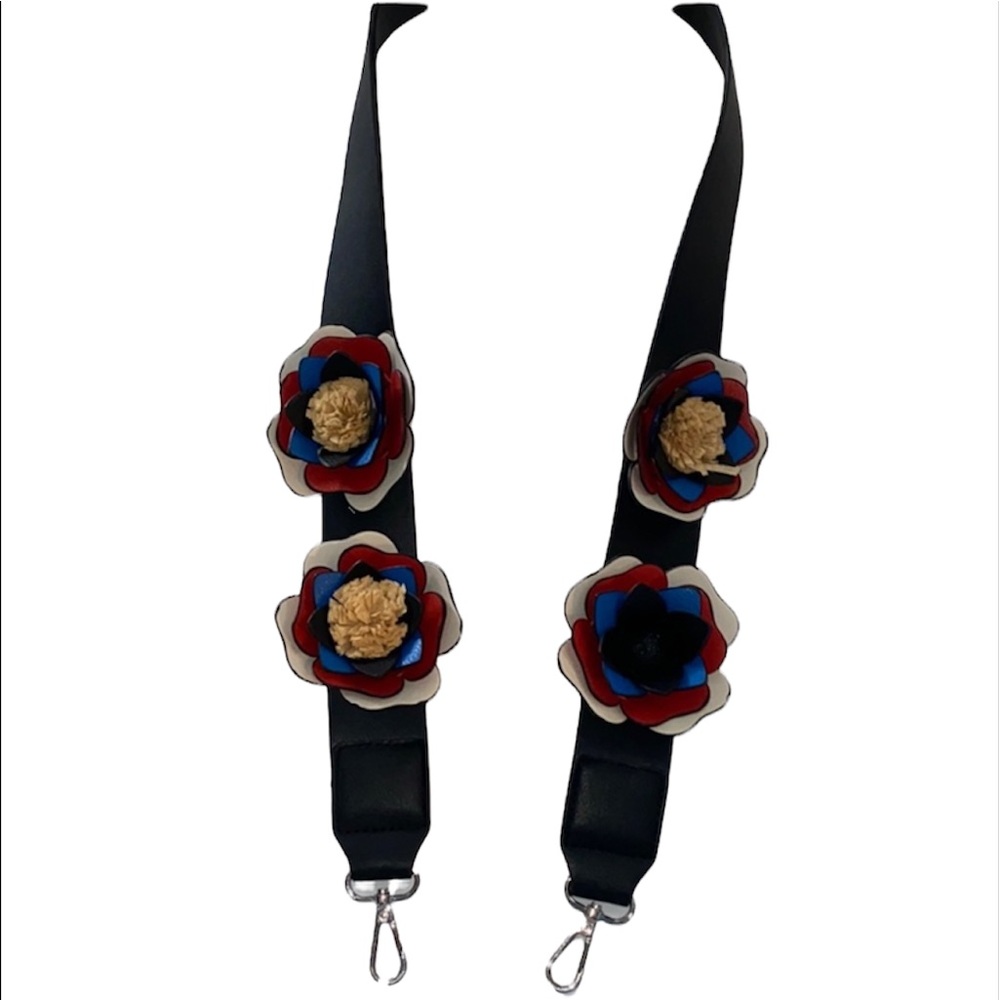 New Handbag purse removable wide flower strap
